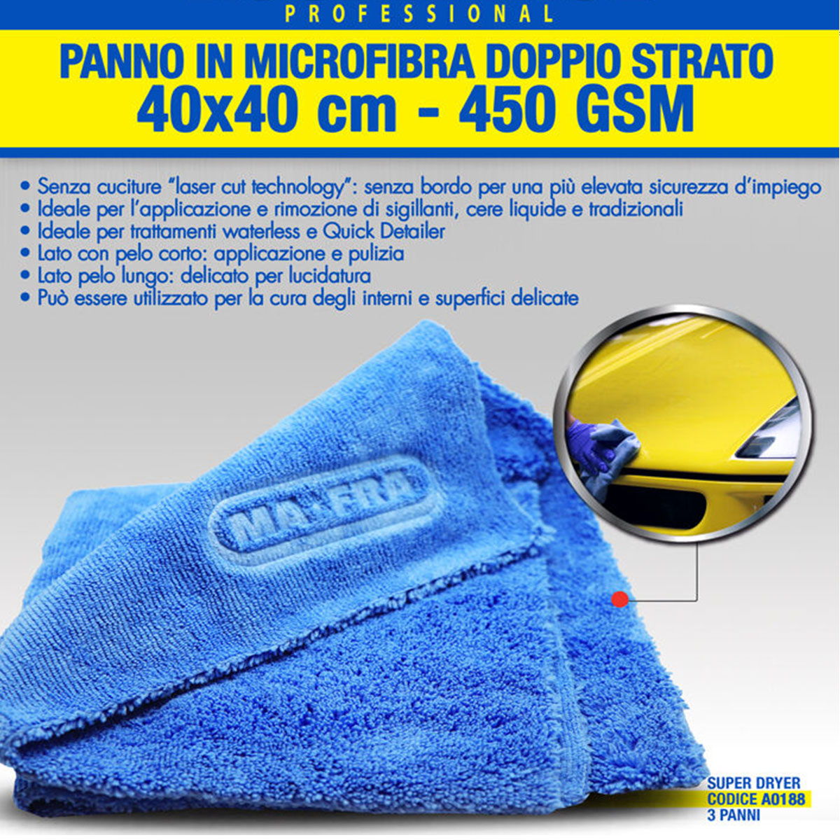 MA-FRA PANNO DOUBLE FACE 40X40 CM - Cleaning Professional